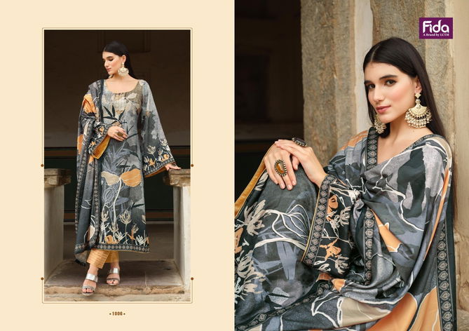 Fida Wave Printed Pashmina Dress Material Catalog
